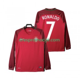 Portugal Cristiano Ronaldo 7 2016 Dres Retro Domaći Dugim Rukavima